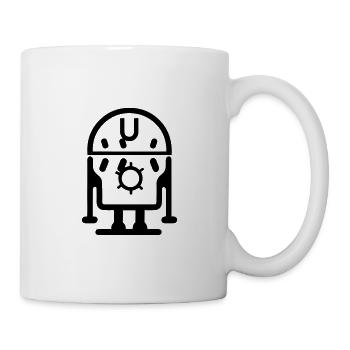 Petit robot - Mug blanc - blanc - Droite