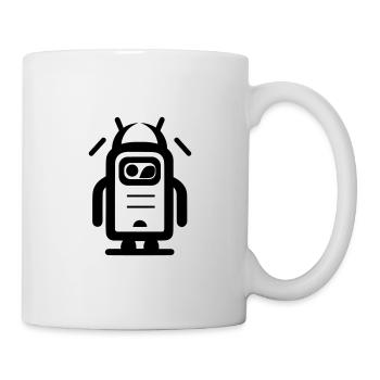 Petit robot - Mug blanc - blanc - Droite