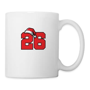 26 Zahl Weihnachten - Tasse - Weiß - Rechts
