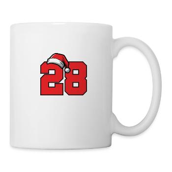 28 Numéro Noël - Mug blanc - blanc - Droite