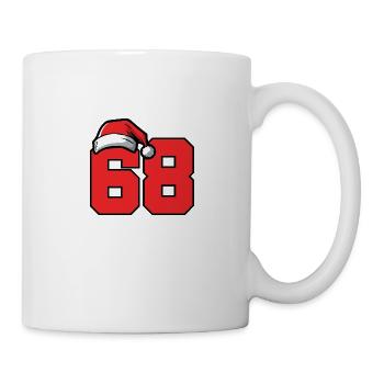 68 Zahl Weihnachten - Tasse - Weiß - Rechts