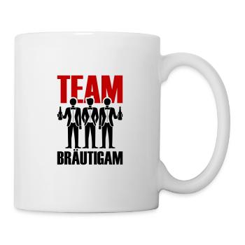 Team Bräutigam Polterhochzeit - Tasse - Weiß - Rechts