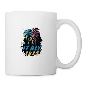 Italie 2025 Vacances Palmiers Coloré - Mug blanc - blanc - Droite