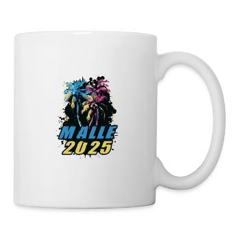 Malle 2025 Vacances Palmiers Coloré - Mug blanc - blanc - Droite