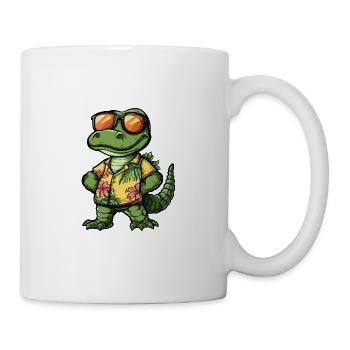 Alligator Comic Vacation - Mug - white - Right