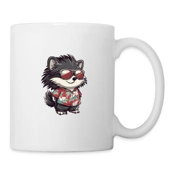 Hérisson Bande dessinée Holiday - Mug blanc - blanc - Droite