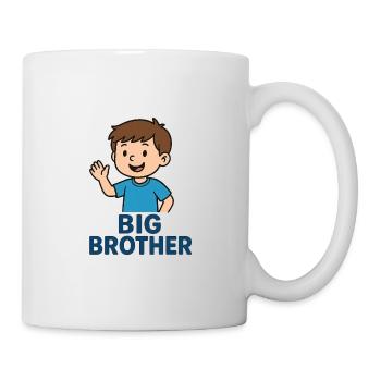 Big Brother Cartoon Wave Tee - Tasse - Weiß - Rechts