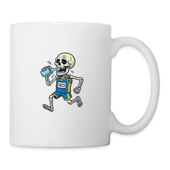 Sports Shirt Skeleton Runner - Mug - white - Right
