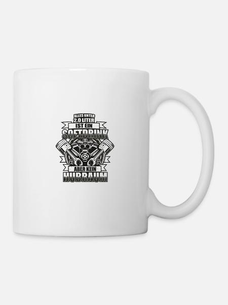Hubraum - Tasse - Weiß