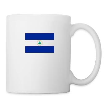 Flagge Nicaragua - Tasse - Weiß - Rechts