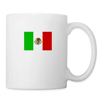 Flagge México - Tasse - Weiß - Rechts