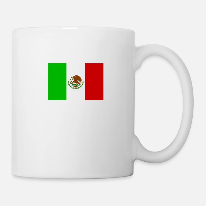Flagge México - Tasse - Weiß