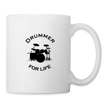Batteur pour la vie - Mug blanc - blanc - Droite