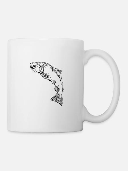 Lachs - Tasse - Weiß