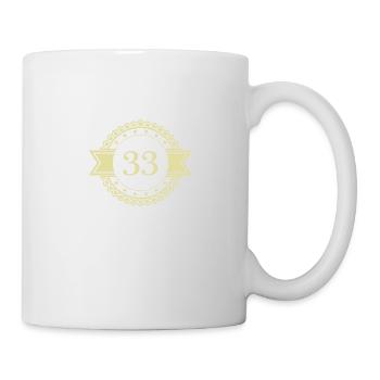 33 Emblème numérique - Mug blanc - blanc - Droite