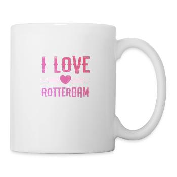 I Love Rotterdam - Tasse - Weiß - Rechts