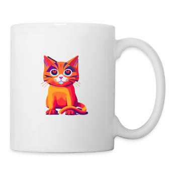 Katze - Tasse - Weiß - Rechts