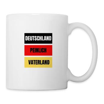 Deutschland Peinlich Vaterland - Tasse - Weiß - Rechts