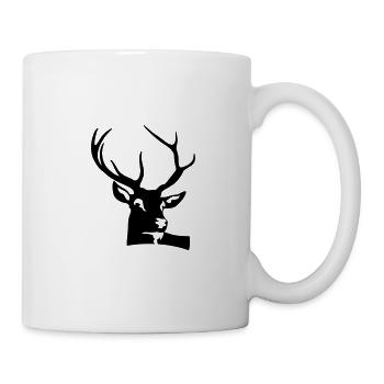 Head and antlers of a deer - Mug - white - Right