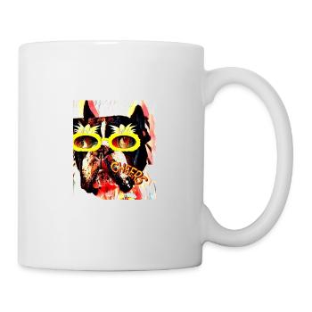 Cheers Frenchie - Tasse - Weiß - Rechts