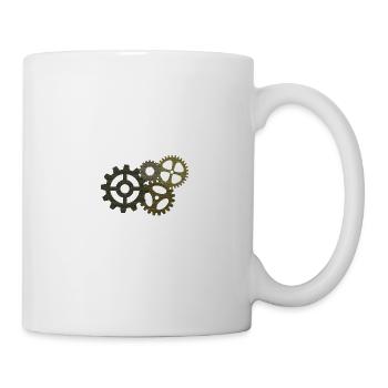 Zahnrad...Getriebe - Tasse - Weiß - Rechts