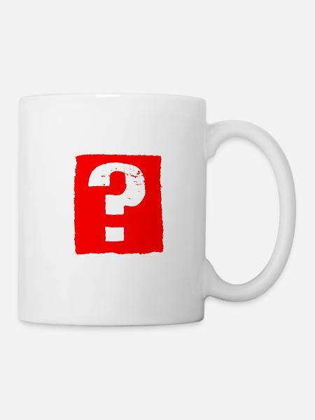 Fragezeichen! - Tasse - Weiß