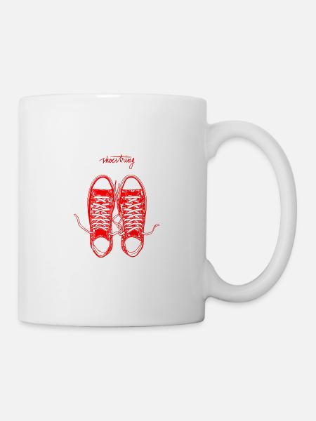 Sneaker shoestring - Tasse - Weiß
