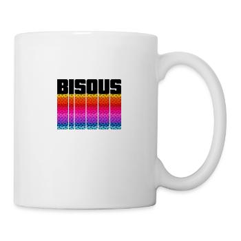 Bisous Kuss küssen Love Valentinstag - Tasse - Weiß - Rechts