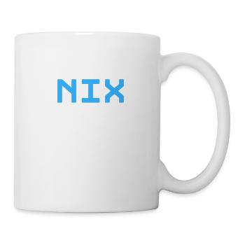 Nix - Schriftzug - Tasse - Weiß - Rechts