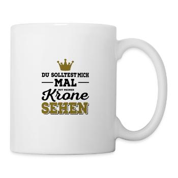 Krone - Tasse - Weiß - Rechts