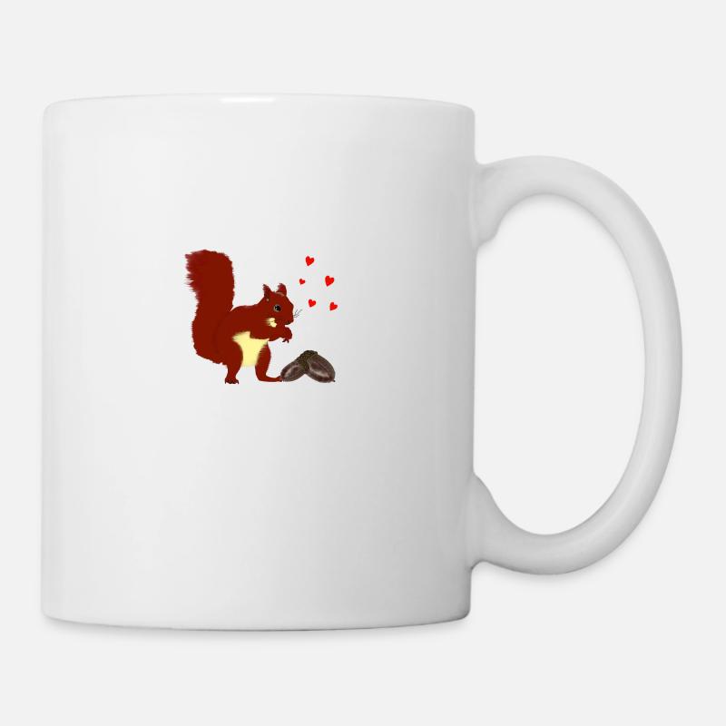 Eichhörnchen - Tasse - Weiß