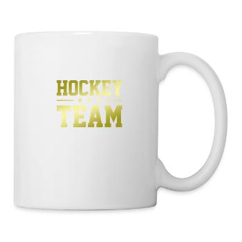 Équipe de hockey - Mug blanc - blanc - Droite