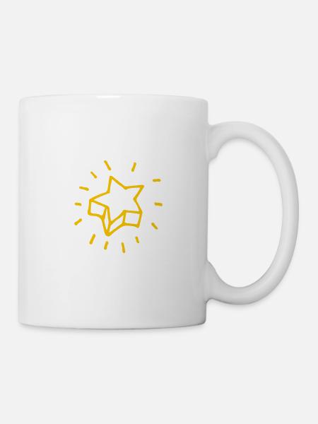 Stern - Tasse - Weiß