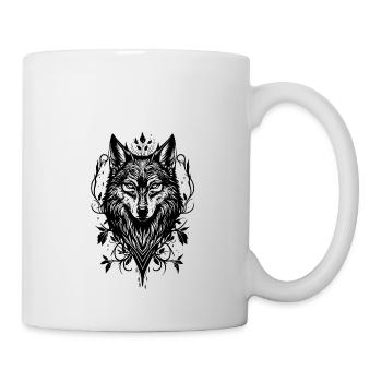 Wolf Wild Animal Forest Nature Hiking Wilderness - Mug - white - Right