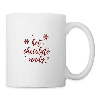 Weihnachten Hot chocolate ready - Tasse - Weiß - Rechts