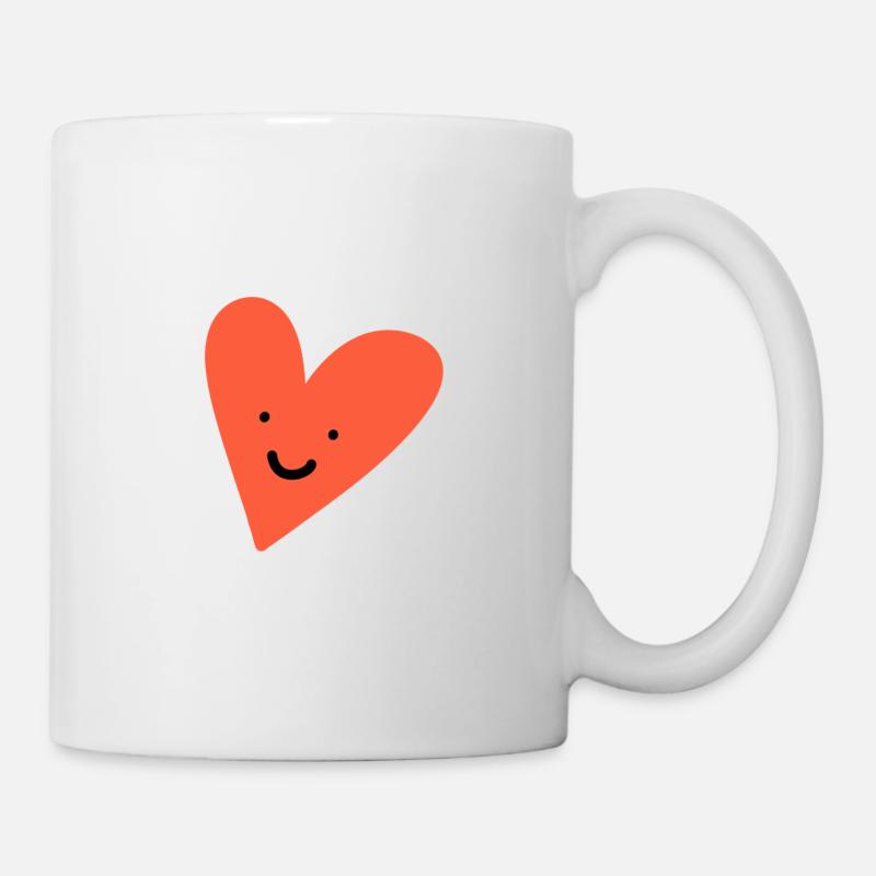 cute heart - Mug - white