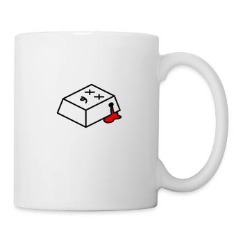 Keycap mort - Mug blanc - blanc - Droite