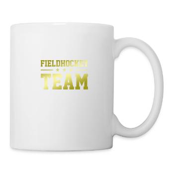Fieldhockey Team - Tasse - Weiß - Rechts