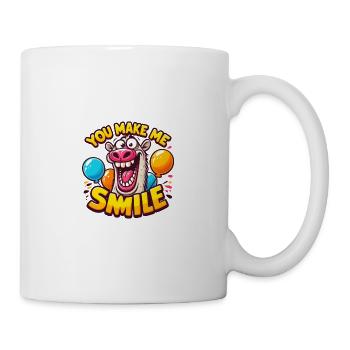 Joyful Donkey: Ein Design, das zum Lächeln anregt! - Tasse - Weiß - Rechts