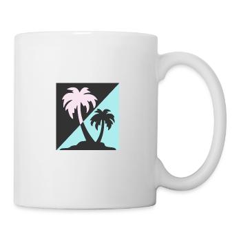 Palmen - Tasse - Weiß - Rechts