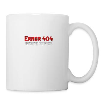 Error 404 - Tasse - Weiß - Rechts