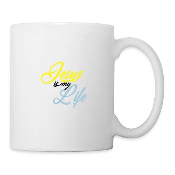 Jesus ist mein Leben - Tasse - Weiß - Rechts