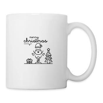 Weihnachtspinguin 2 - Tasse - Weiß - Rechts