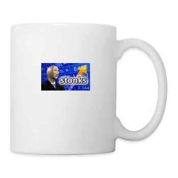 Stonks | Gift Meme Funny Friends Gift Idea - Mug - white - Right