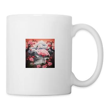 Flamingo (no1) - Japanese - Mug blanc - blanc - Droite