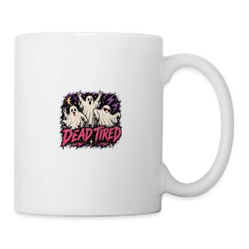 Tot Müde Geister im Neon-Stil - Tasse - Weiß - Rechts