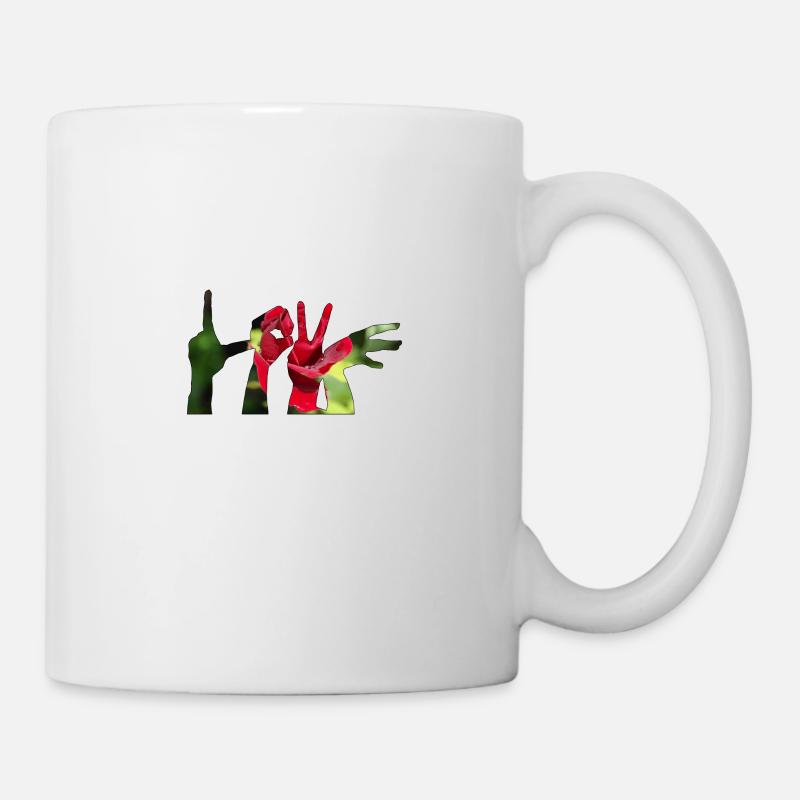 Liebe der Hände - Tasse - Weiß