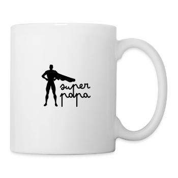 Super papa - Mug blanc - blanc - Droite