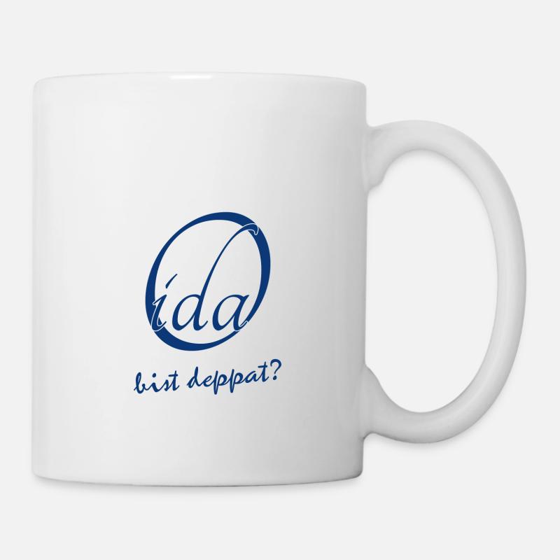 Oida bist deppat? - Tasse - Weiß
