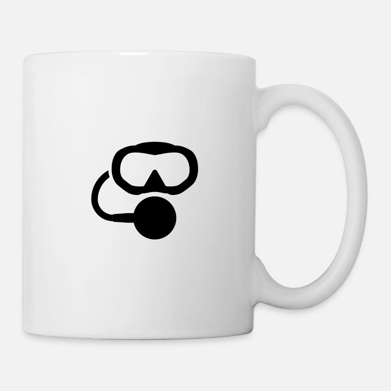 scuba diving logo - Tasse - Weiß
